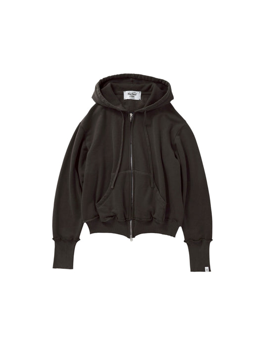 【Perfect ribs® - パーフェクトリブス】Basic Zip Hoodie /Fade Black(パーカー/フェードブラック)