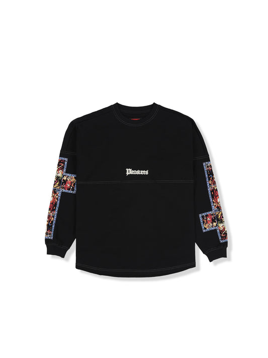 【PLEASURES - プレジャーズ】BLASPHEMY LONG SLEEVE / BLACK (L.S/ブラック)