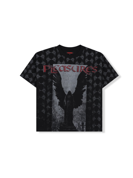 【PLEASURES - プレジャーズ】JUDGEMENT HEAVYWEIGHT SHIRT / BLACK (Tシャツ/ブラック)