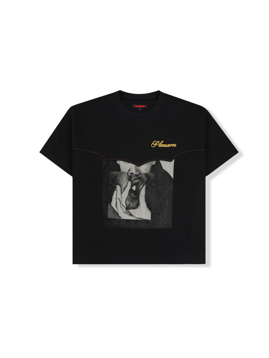 【PLEASURES - プレジャーズ】RITUAL HEAVYWEIGHT SHIRT / BLACK (Tシャツ/ブラック)