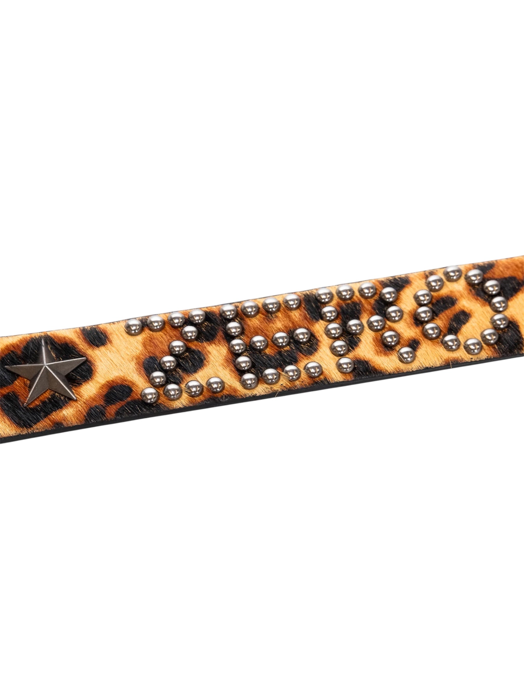 PLEASURES - プレジャーズ】LEOPARD STUDDED BELT / LEOPARD (ベルト