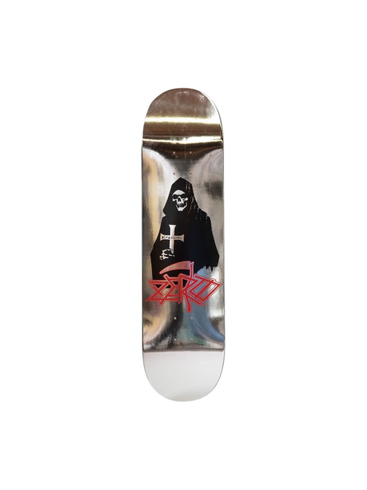 【PLEASURES - プレジャーズ】REAPER SKATE DECK / SILVER (デッキ/シルバー)