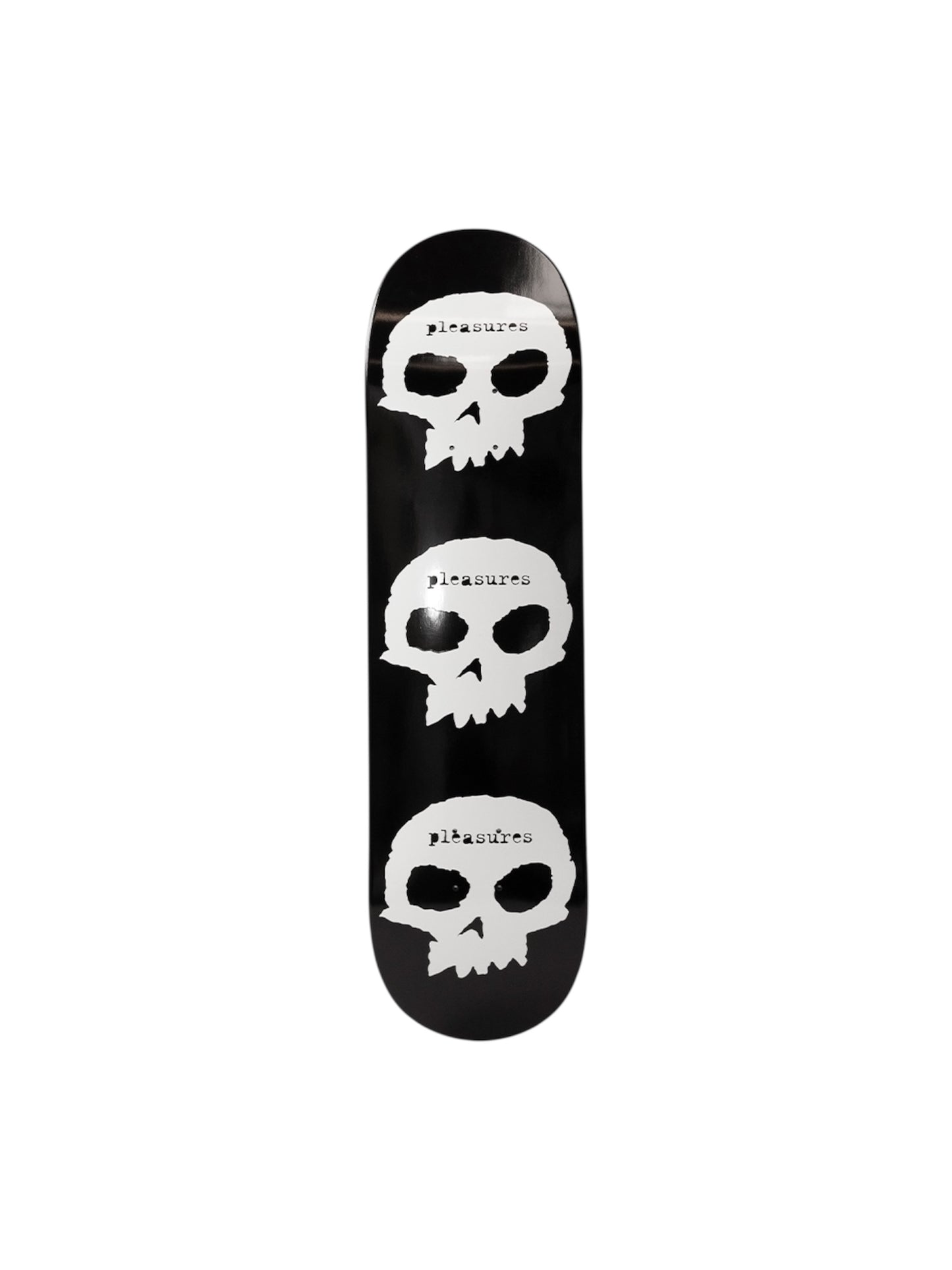 【PLEASURES - プレジャーズ】SKULLS SKATE DECK / BLACK (デッキ/ブラック)