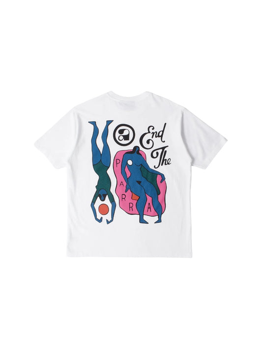 【by Parra - バイパラ】END THE LOUNGECHAIR T-SHIRT / WHITE (Tシャツ/ホワイト)