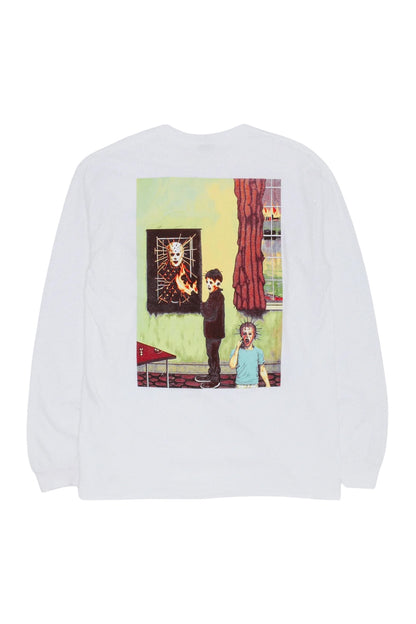 【Fucking Awesome- ファッキングオーサム】ROX HOLLINGSWORTH LONG SLEEVE TEE（Tシャツ/ホワイト)