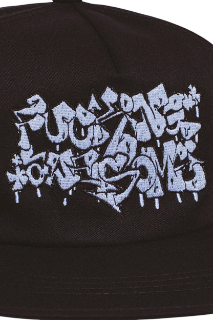 【Fucking Awesome- ファッキングオーサム】LITER 6 PANEL SNAPBACK  / BLACK（キャップ/ブラック)