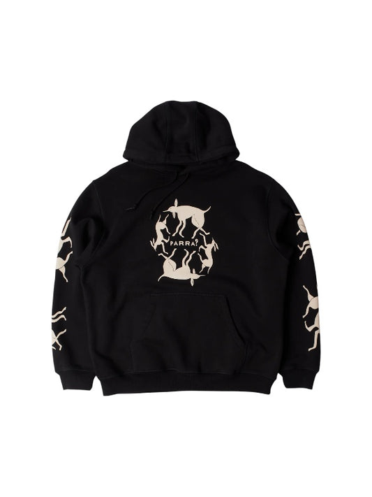 【by Parra - バイパラ】NON GRAND CAFE HOODED SWEATSHIRT / BLACK (パーカー/ブラック)