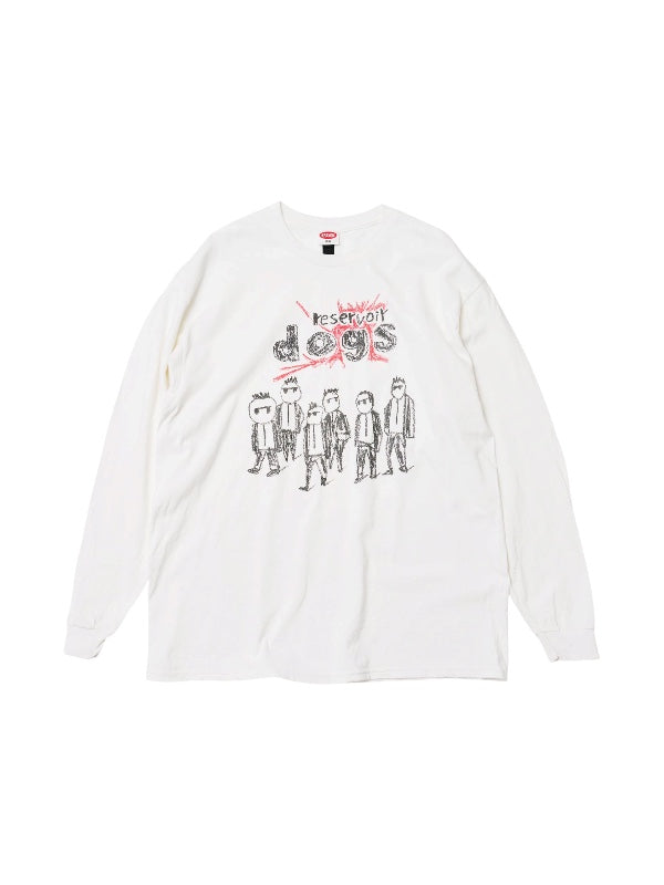 【KRAYON GANG - クレヨンギャング】DOGS LS TEE / WHITE (Tシャツ/ホワイト)