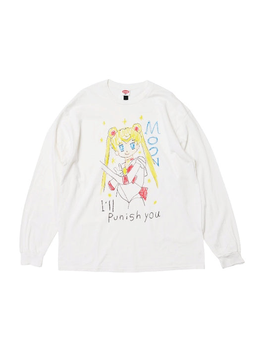 【KRAYON GANG - クレヨンギャング】MOON LS TEE / WHITE (Tシャツ/ホワイト)