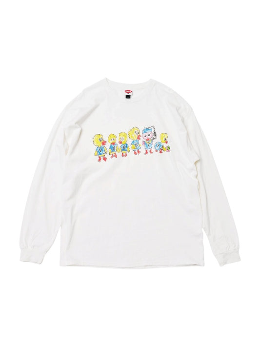【KRAYON GANG - クレヨンギャング】DUCK LS TEE / WHITE (Tシャツ/ホワイト)
