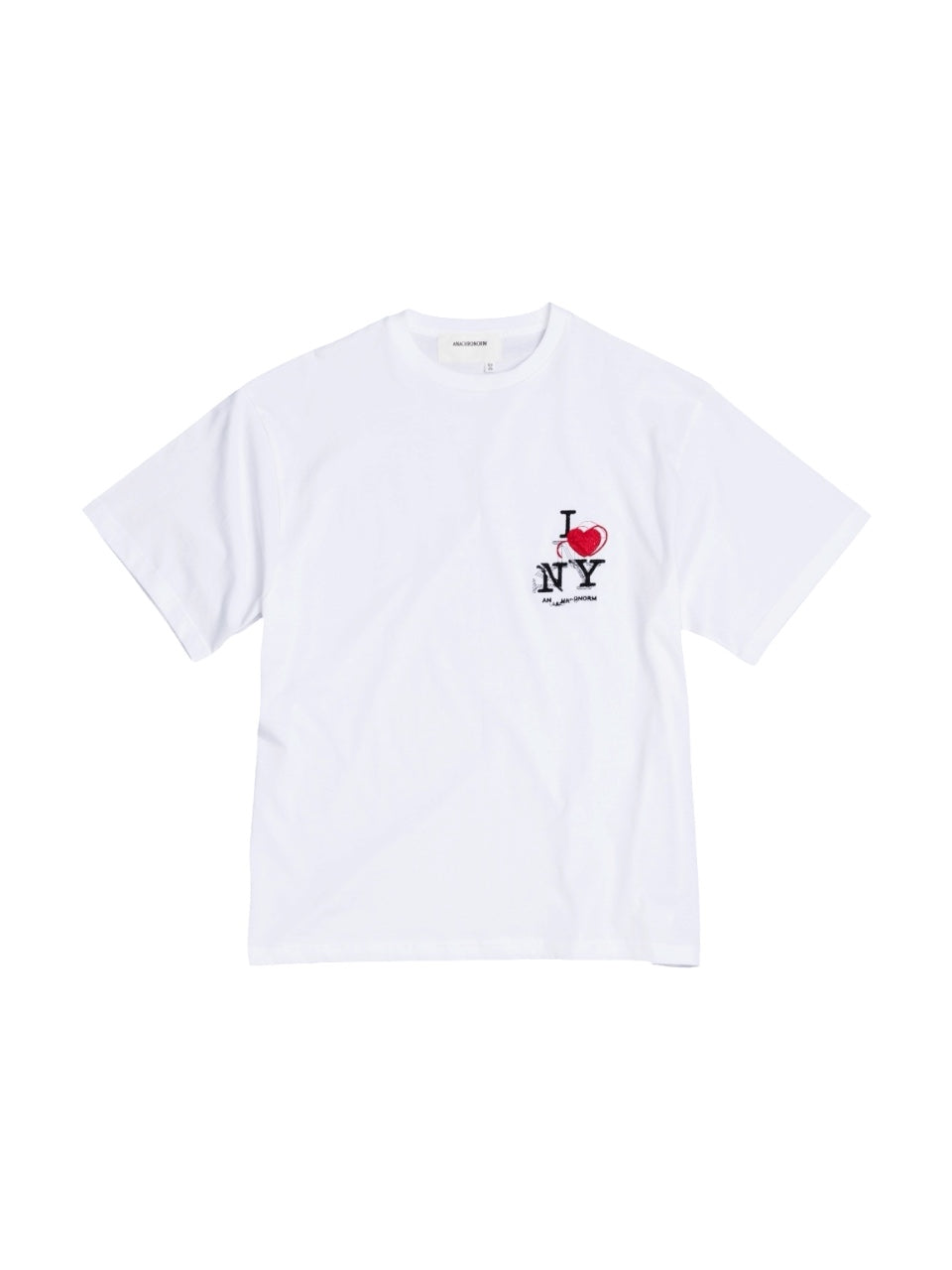 【ANACHRONORM - アナクロノーム】ICON THREADS GLITCH EMBROIDERY S/S T-S / WHITE (Tシャツ/ホワイト)