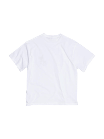 【ANACHRONORM - アナクロノーム】ICON THREADS GLITCH EMBROIDERY S/S T-S / WHITE (Tシャツ/ホワイト)