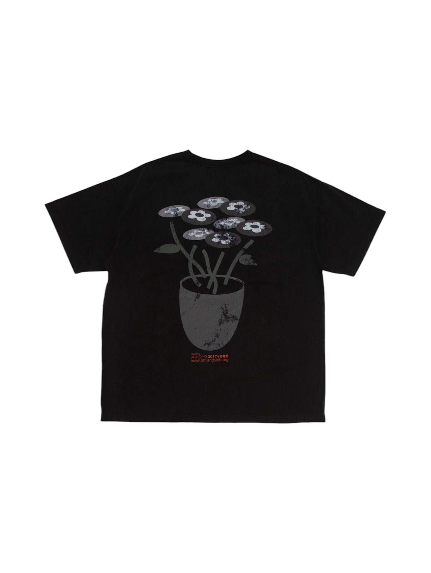 【VANDY THE PINK - ヴァンディー・ザ・ピンク】VA CLASSICS FLOWER BOUQUET TEE / BLACK (Tシャツ/ブラック)
