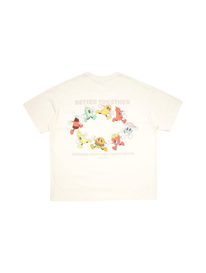【VANDY THE PINK - ヴァンディー・ザ・ピンク】STAFF EYE LOGO TEE / OFF WHITE (Tシャツ/オフホワイト)