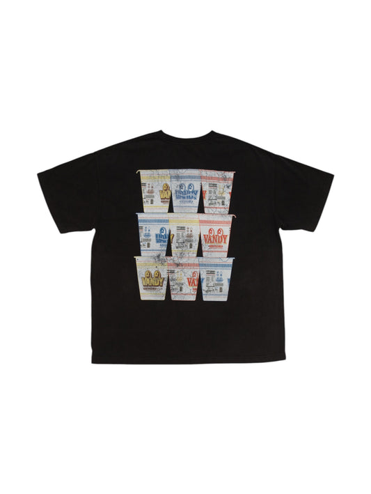 【VANDY THE PINK - ヴァンディー・ザ・ピンク】CUP NOODLE EYE LOGO TEE / BLACK (Tシャツ/ブラック)