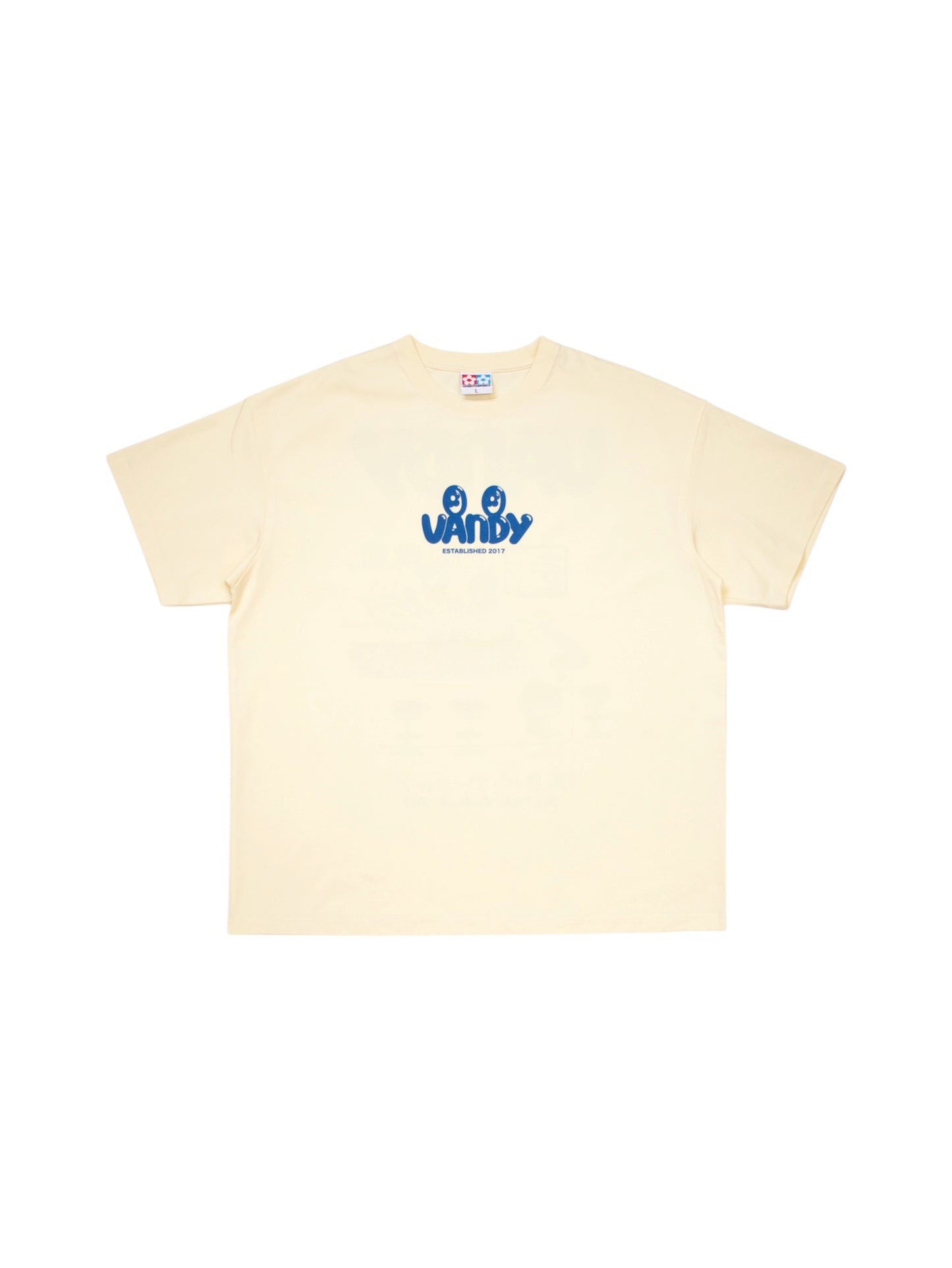 【VANDY THE PINK - ヴァンディー・ザ・ピンク】MAGAZINE EYE LOGO TEE / OFF WHITE (Tシャツ/オフホワイト)