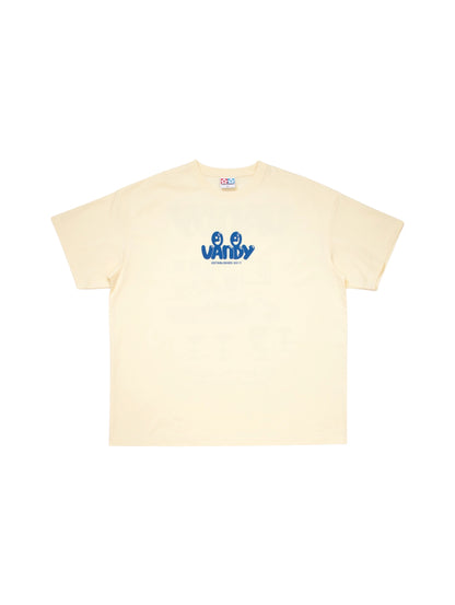 【VANDY THE PINK - ヴァンディー・ザ・ピンク】MAGAZINE EYE LOGO TEE / OFF WHITE (Tシャツ/オフホワイト)
