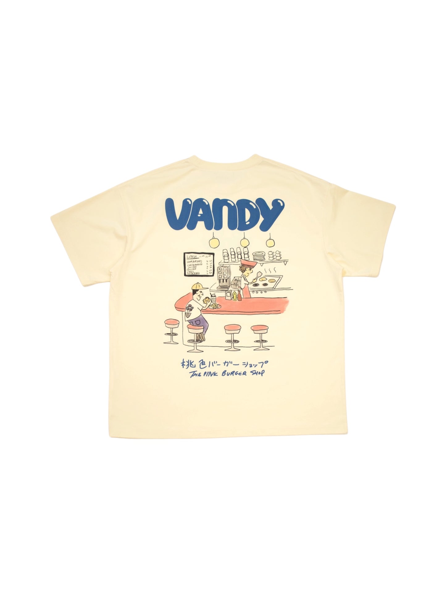 【VANDY THE PINK - ヴァンディー・ザ・ピンク】MAGAZINE EYE LOGO TEE / OFF WHITE (Tシャツ/オフホワイト)