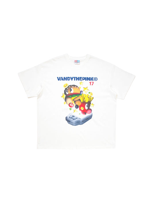 【VANDY THE PINK - ヴァンディー・ザ・ピンク】PIXEL CHARACTER TEE / WHITE (Tシャツ/ホワイト)