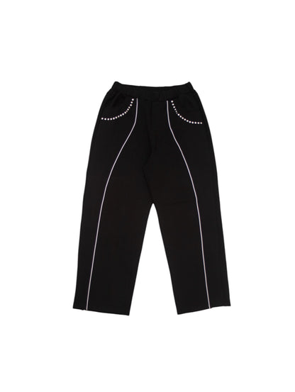 【VANDY THE PINK - ヴァンディー・ザ・ピンク】TRACK PANTS / BLACK (パンツ/ブラック)