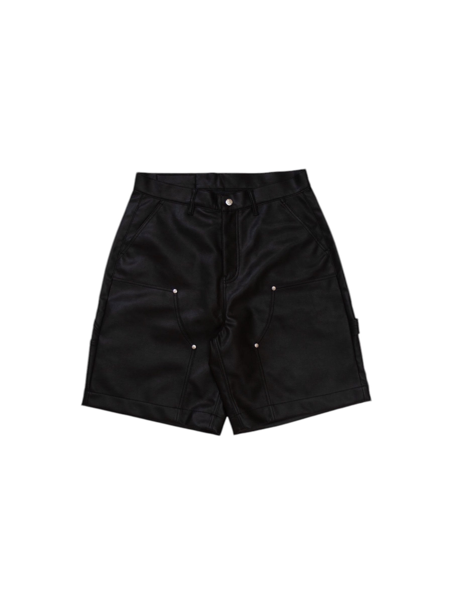 2LINE WIDE SHORTS V.2 - BLACK プーさん専用 VANDY THE PINK - ヴァンディー・ザ・ピンク】DOUBLE KNEE LEATHER