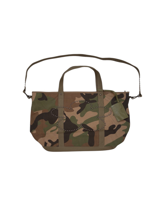 【VANDY THE PINK - ヴァンディー・ザ・ピンク】STUDDED FLOWER TOTE / CAMO (バッグ/カモ)