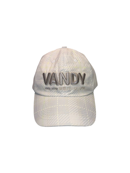 【VANDY THE PINK - ヴァンディー・ザ・ピンク】PLAID BASIC BALl CAP / CREAM (キャップ/クリーム)