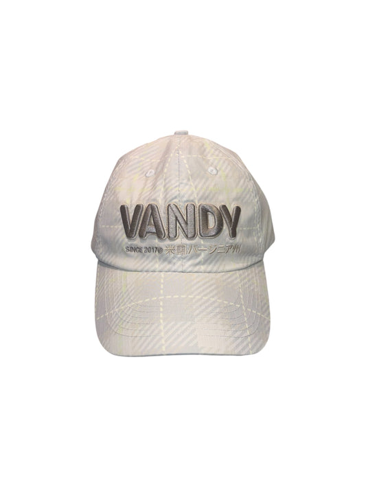 【VANDY THE PINK - ヴァンディー・ザ・ピンク】PLAID BASIC BALl CAP / CREAM (キャップ/クリーム)