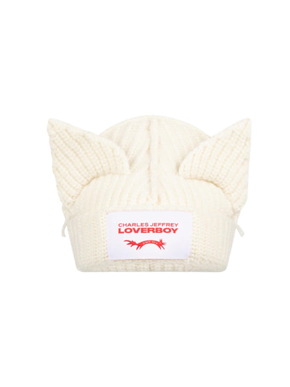 【Charles Jeffrey Loverboy - チャールズ ジェフリー ラバーボーイ】CHUNKY EARS BEANIE / ECRU (ビーニー/エクリュ)