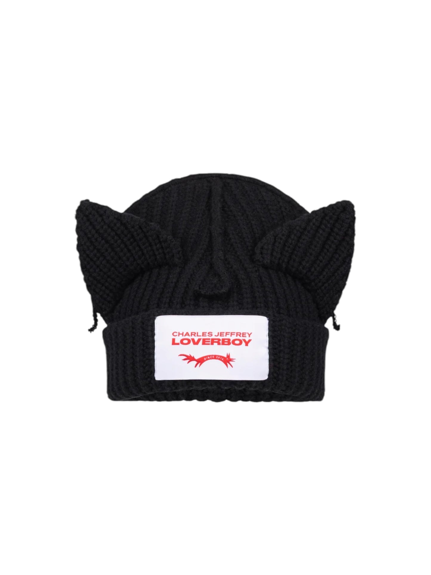 【Charles Jeffrey Loverboy - チャールズ ジェフリー ラバーボーイ】CHUNKY EARS BEANIE / BLACK (ビーニー/ブラック)