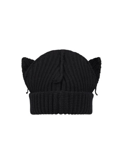 【Charles Jeffrey Loverboy - チャールズ ジェフリー ラバーボーイ】CHUNKY EARS BEANIE / BLACK (ビーニー/ブラック)