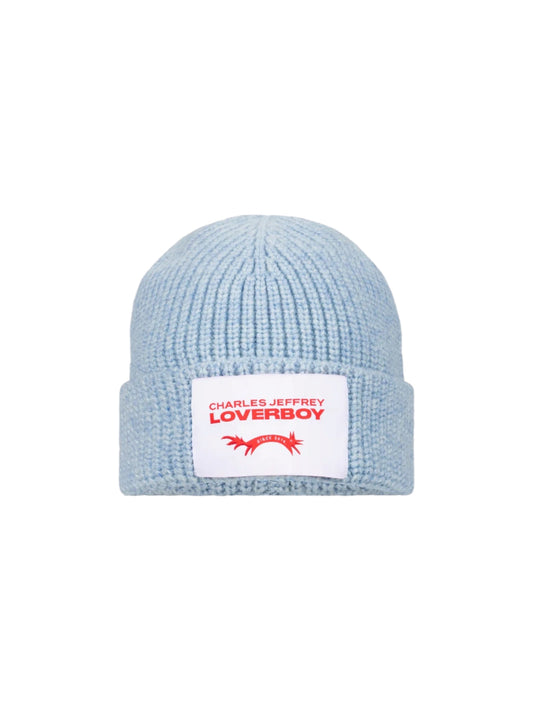 【Charles Jeffrey Loverboy - チャールズ ジェフリー ラバーボーイ】CHUNKY RIB BEANIE / LIGHT BLUE (ビーニー/ライトブルー)