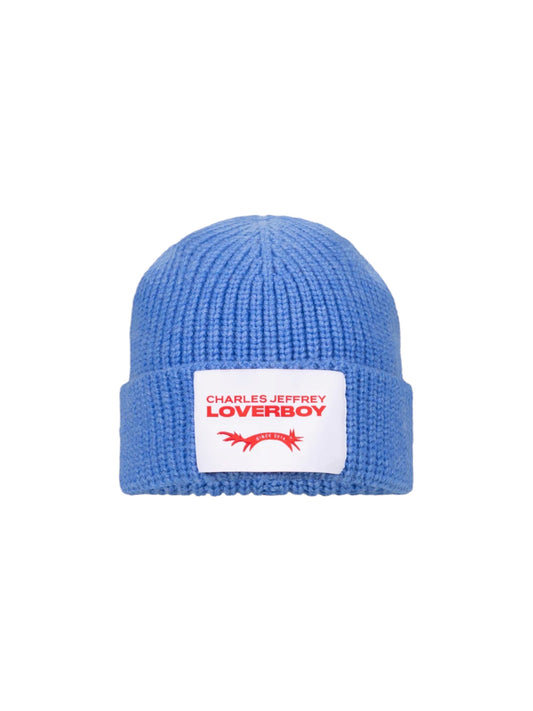 【Charles Jeffrey Loverboy - チャールズ ジェフリー ラバーボーイ】CHUNKY RIB BEANIE / BLUE (ビーニー/ブルー)