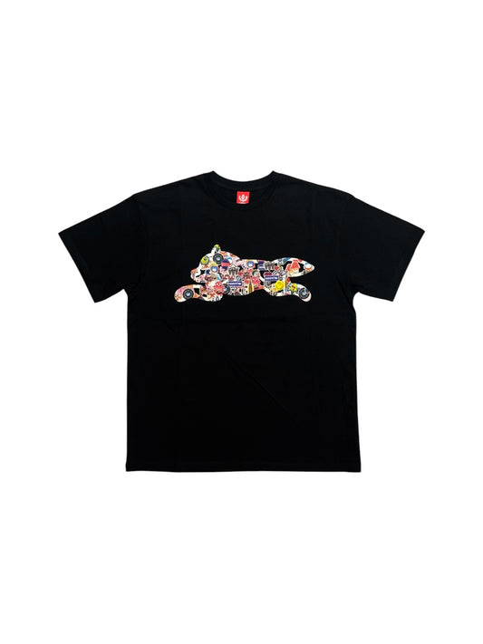 【ICE CREAM - アイスクリーム】STICKERS T-SHIRT / BLACK (Tシャツ/ブラック)