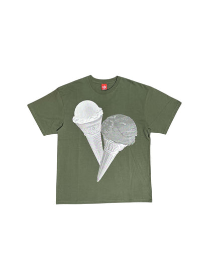 【ICE CREAM - アイスクリーム】DOUBLE BARRELL T-SHIRT / BRONZE GREEN (Tシャツ/ブロンズグリーン)