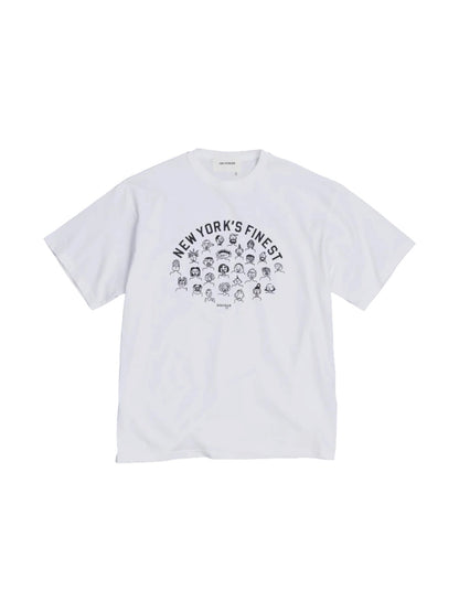 【ANACHRONORM - アナクロノーム】NYC FACES  S/S T-S / WHITE (Tシャツ/ホワイト)