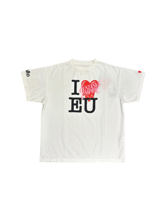 【EMOTIONALLY UNAVAILABLE - エモーショナリー アンアベイラブル】EU LOVE SS TEE / WHITE (Tシャツ/ホワイト)