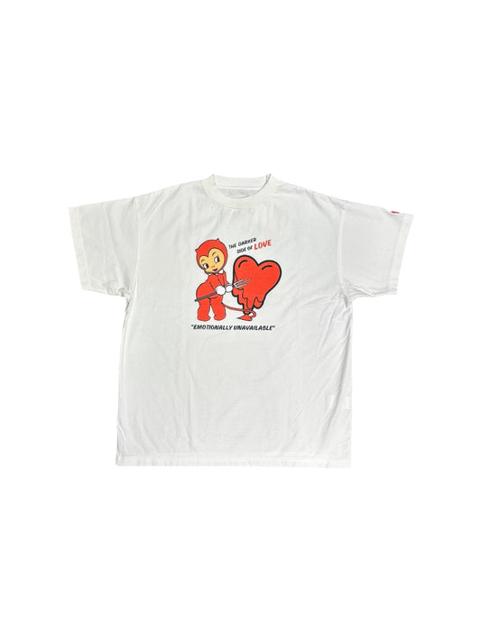 【EMOTIONALLY UNAVAILABLE - エモーショナリー アンアベイラブル】EU DEVIL SS TEE / WHITE (Tシャツ/ホワイト)