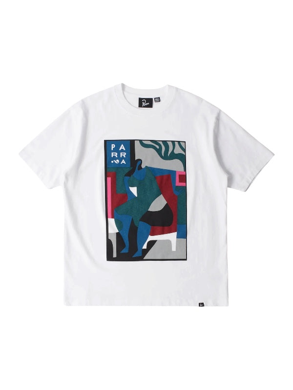 【by Parra - バイパラ】LEAVING NOW T-SHIRT / WHITE (Tシャツ/ホワイト)