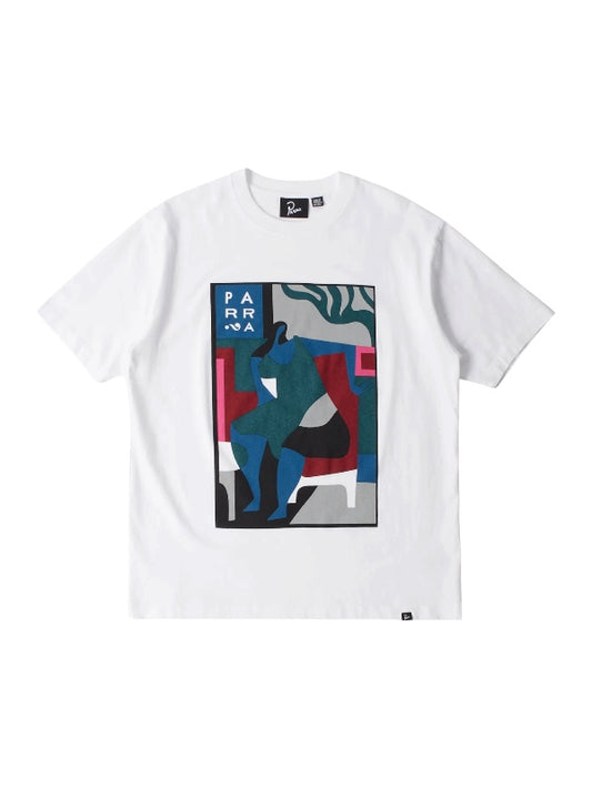 【by Parra - バイパラ】LEAVING NOW T-SHIRT / WHITE (Tシャツ/ホワイト)