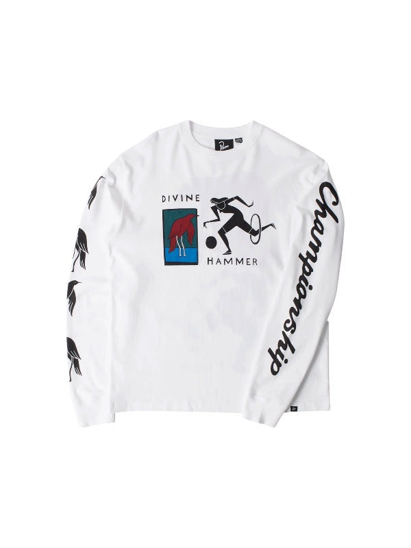【by Parra - バイパラ】DIVINE HAMMER LONG SIRRVE T-SHIRT / WHITE (Tシャツ/ホワイト)