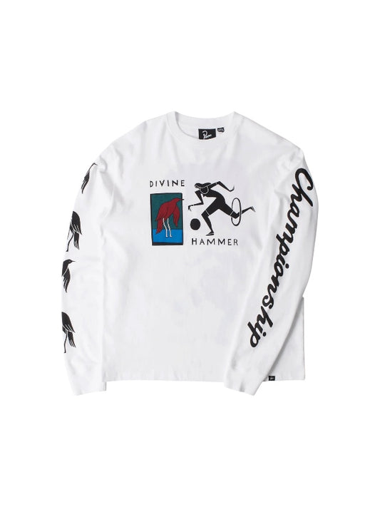 【by Parra - バイパラ】DIVINE HAMMER LONG SIRRVE T-SHIRT / WHITE (Tシャツ/ホワイト)