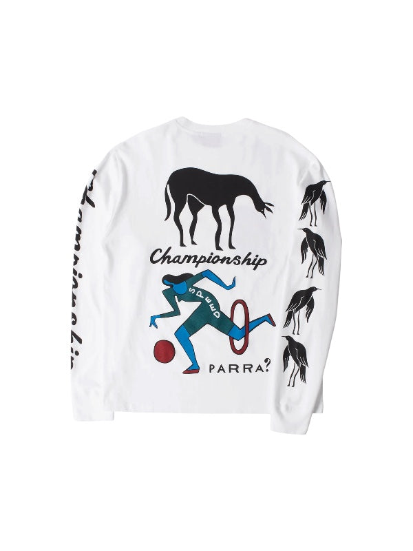 【by Parra - バイパラ】DIVINE HAMMER LONG SIRRVE T-SHIRT / WHITE (Tシャツ/ホワイト)