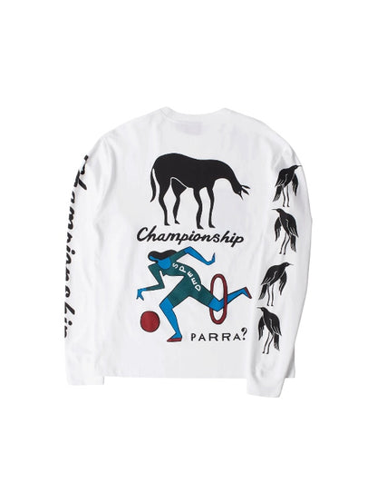 【by Parra - バイパラ】DIVINE HAMMER LONG SIRRVE T-SHIRT / WHITE (Tシャツ/ホワイト)