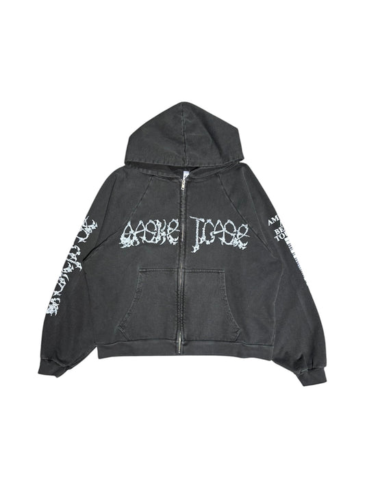 【BASKETCASE  - バスケットケース】MASSACRE ZIP UP / BLACK (パーカー/ブラック)