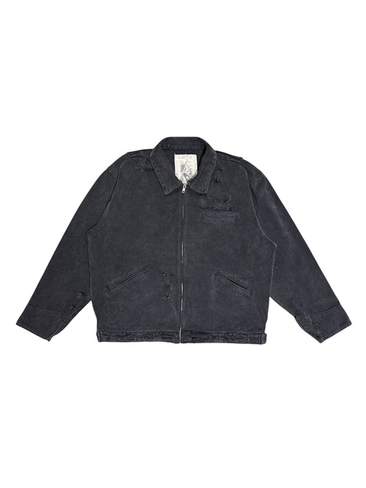 【BASKETCASE  - バスケットケース】HENCH DISTRESSED WORK JACKET / BLACK (ジャケット/ブラック)