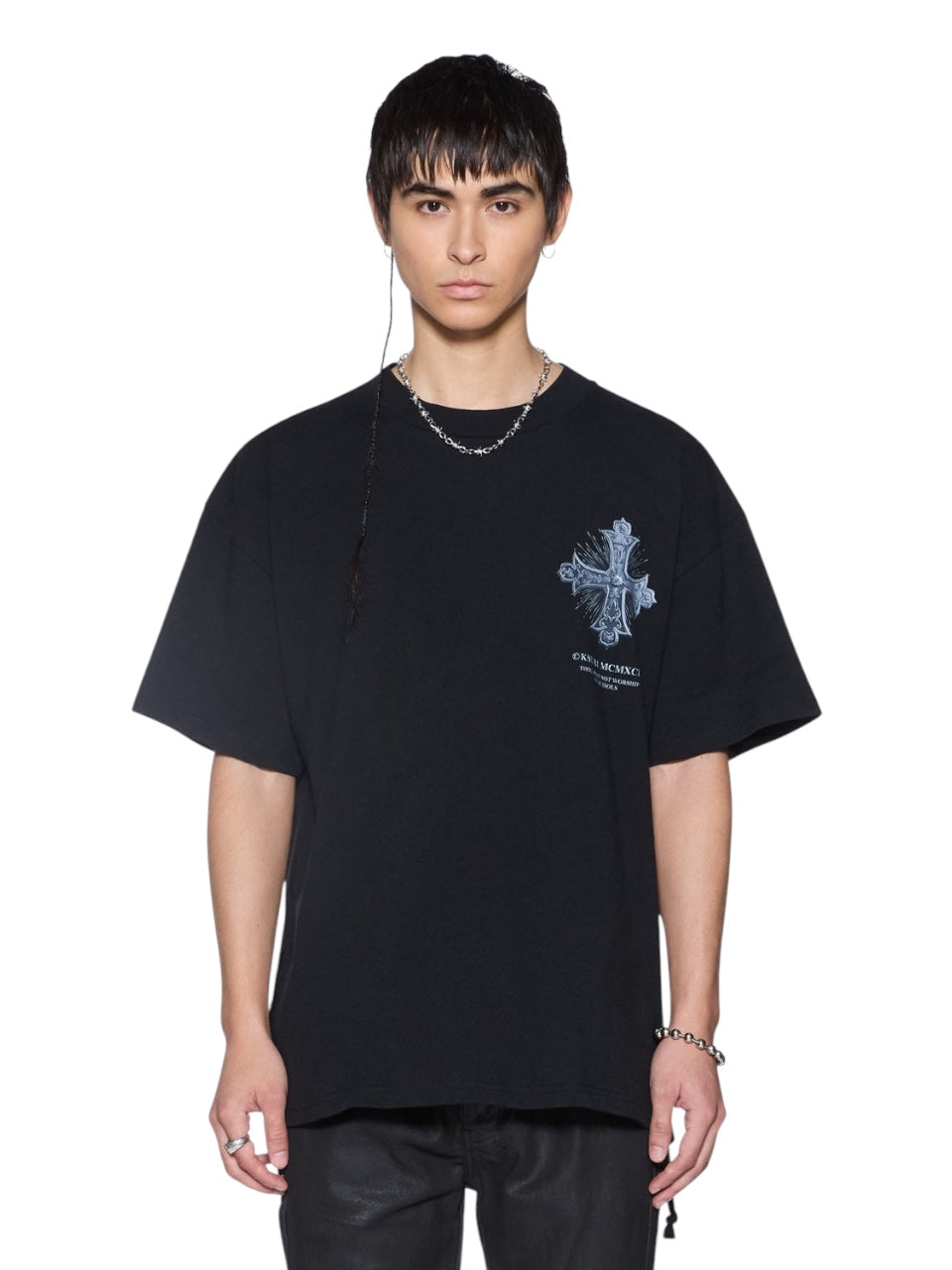 【KSUBI - スビ】FALSE IDOLS EKCESS SS TEE / JET BLACK (Tシャツ/ブラック)