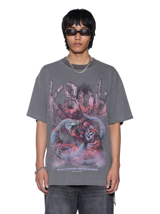 【KSUBI - スビ】KNOTTED EKCESS SS TEE / CHARCOAL (Tシャツ/チャコール)