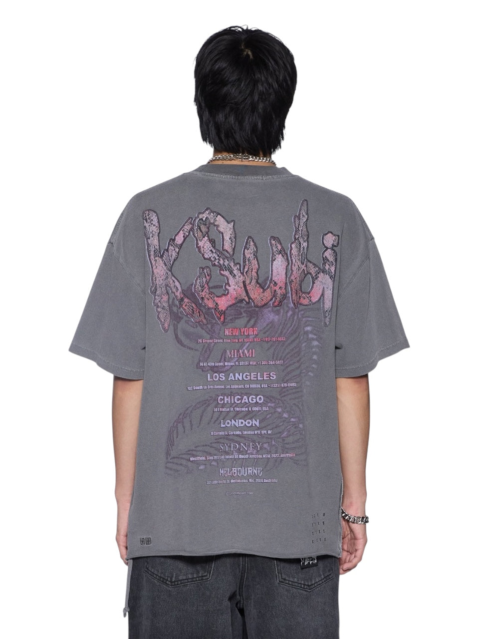 KSUBI - スビ】KNOTTED EKCESS SS TEE / CHARCOAL (Tシャツ/チャコール