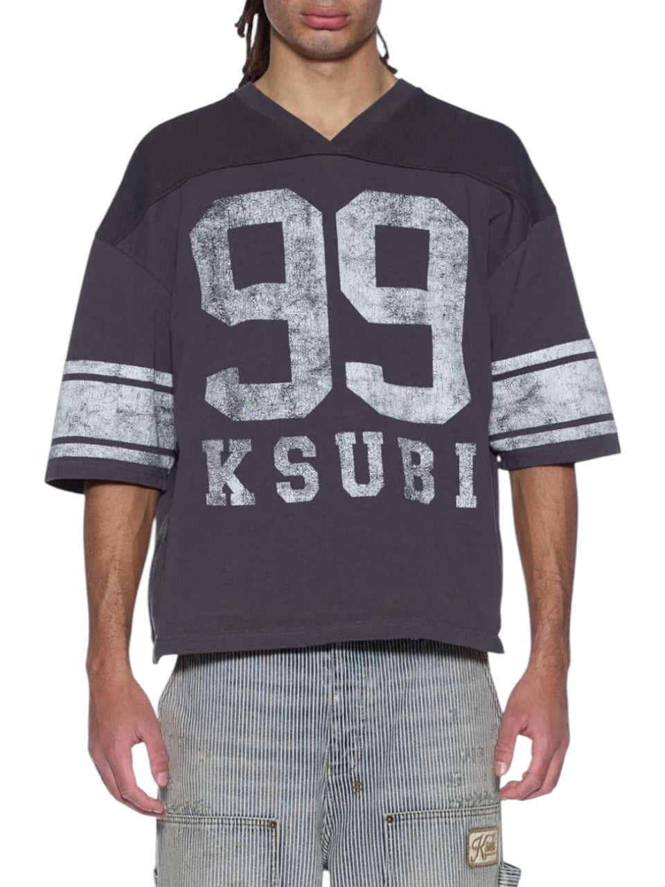 【KSUBI - スビ】HALFTIME SS DUKE JERSEY BLACK FADE / CHARCOAL (Tシャツ/チャコール)